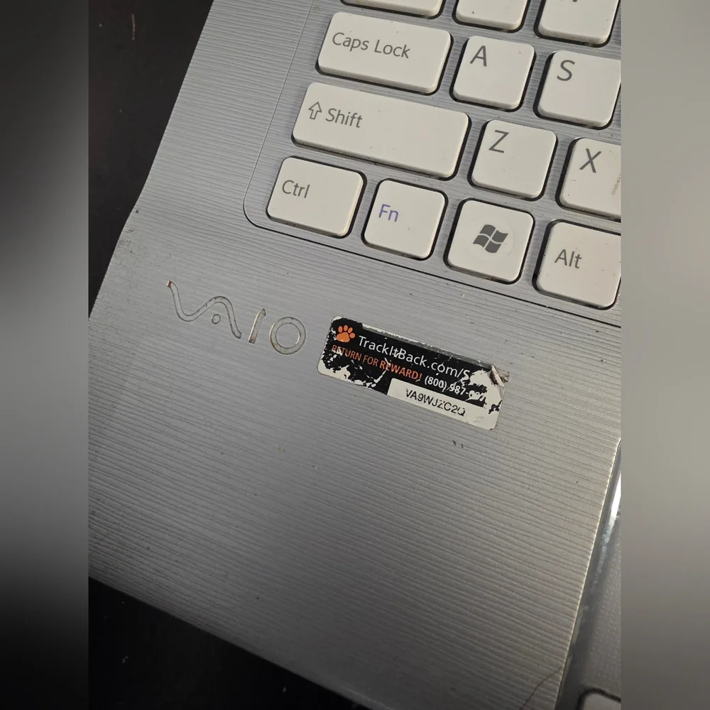 Sony Silver VAIO Laptop(Works But With Flaws)